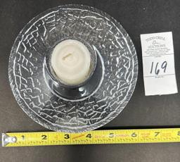 Orrefors Sweden signed crystal votive