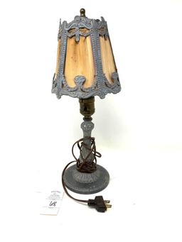 Antique metal lamp