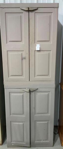 Plastic Cabinet w/ shelves