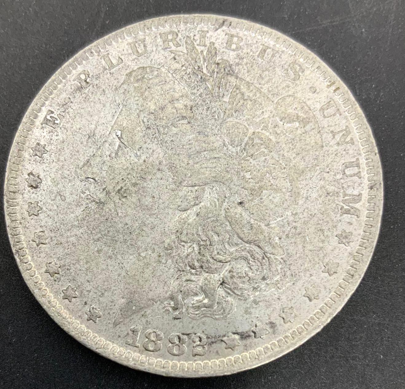 1882-O MORGAN SILVER DOLLAR