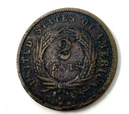 1868 TWO CENT PIECE