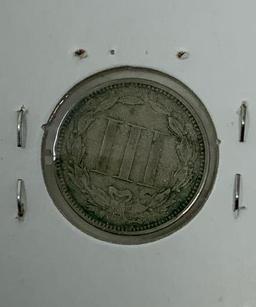 1870 NICKEL THREE CENT PIECE