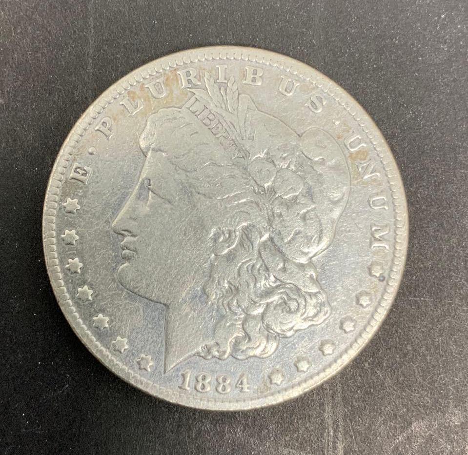 1884-CC MORGAN SILVER DOLLAR