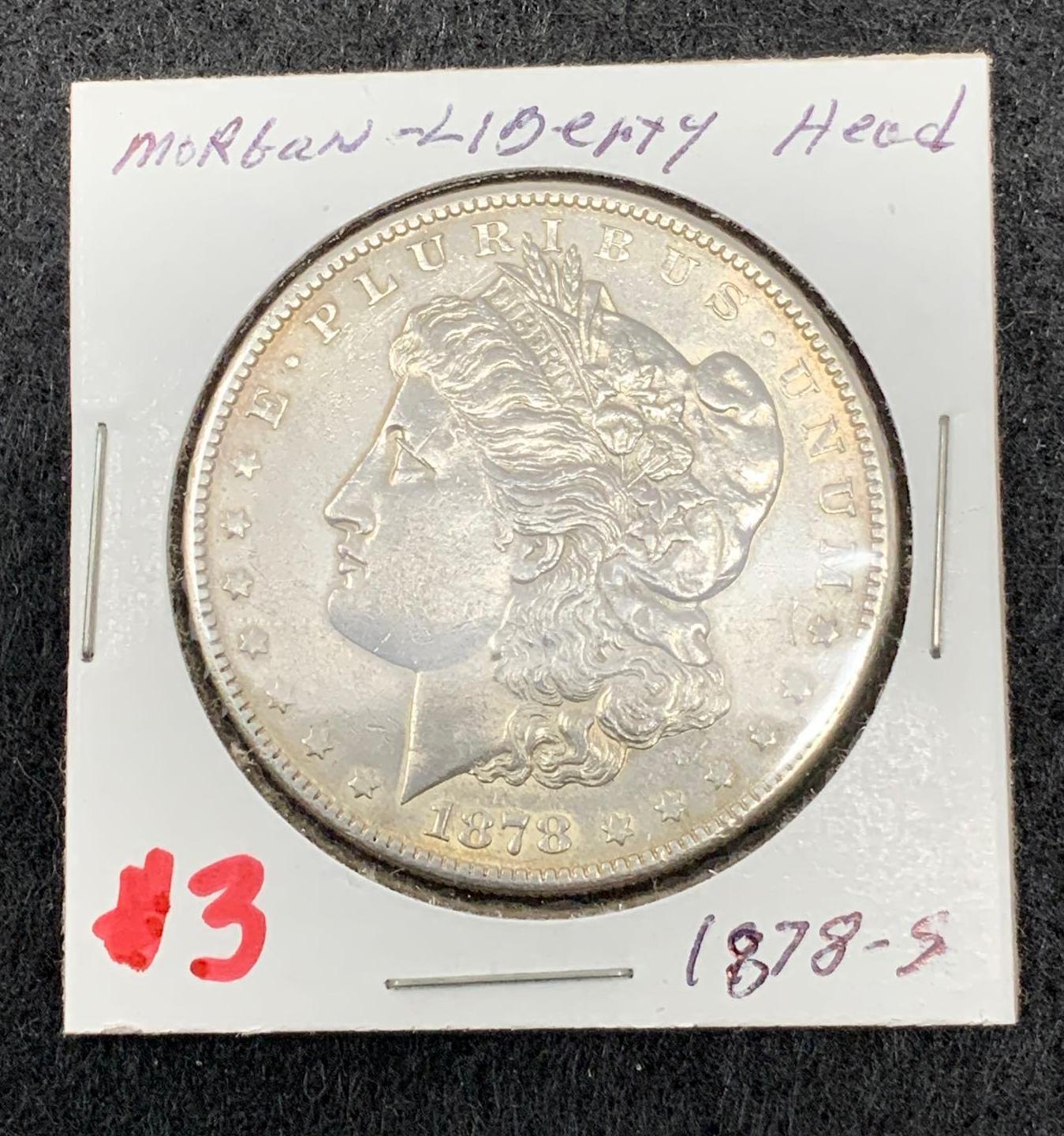 1878-S MORGAN SILVER DOLLAR