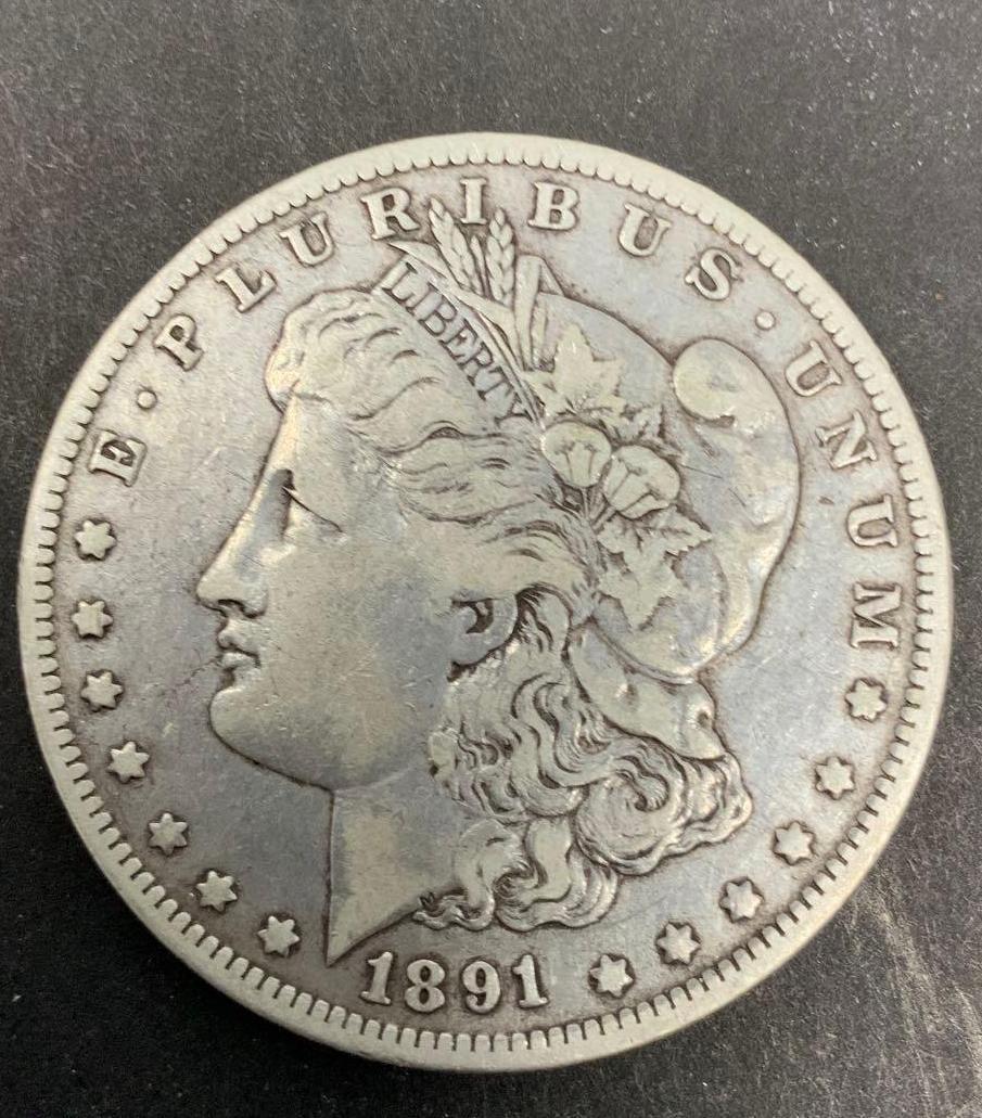 1891-O MORGAN SILVER DOLLAR