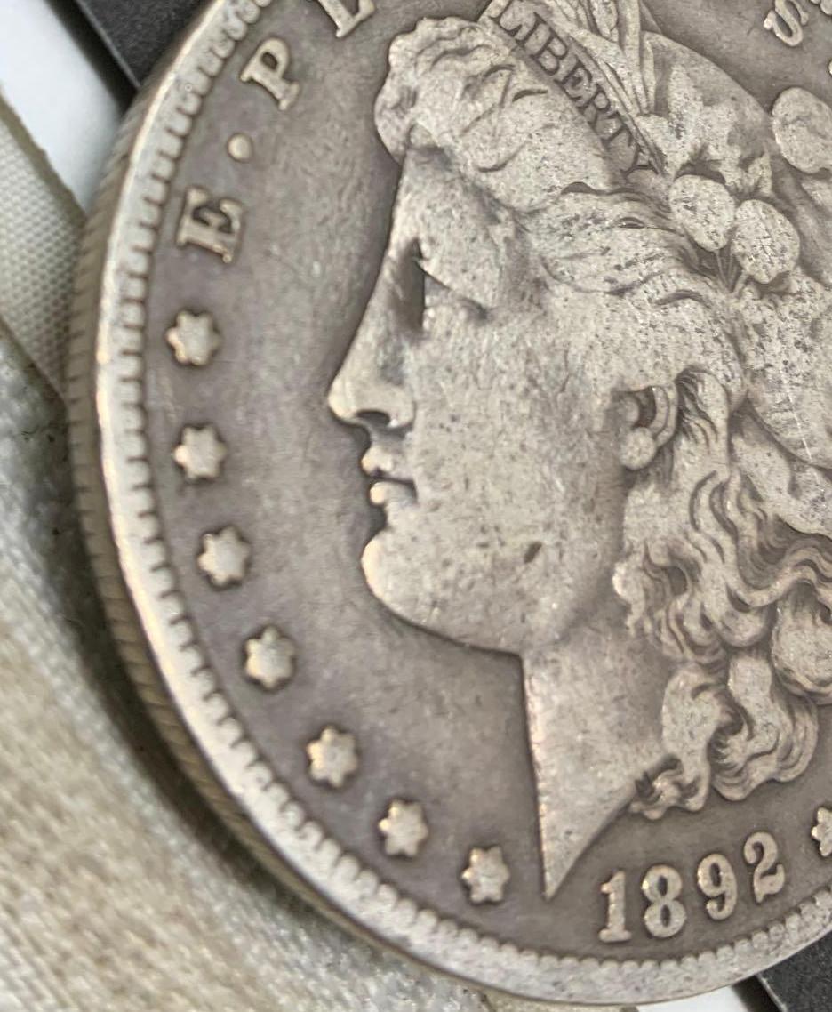 1892-S MORGAN SILVER DOLLAR