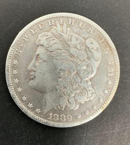 1880-CC MORGAN SILVER DOLLAR