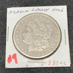 1880-CC MORGAN SILVER DOLLAR