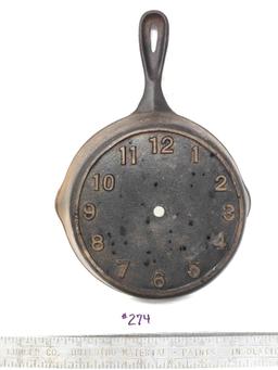 Cast Iron Skillet For A Clock