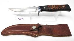 Camillus USA #1012 W/Leather Sheath