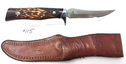 Camillus USA #1012 W/Leather Sheath