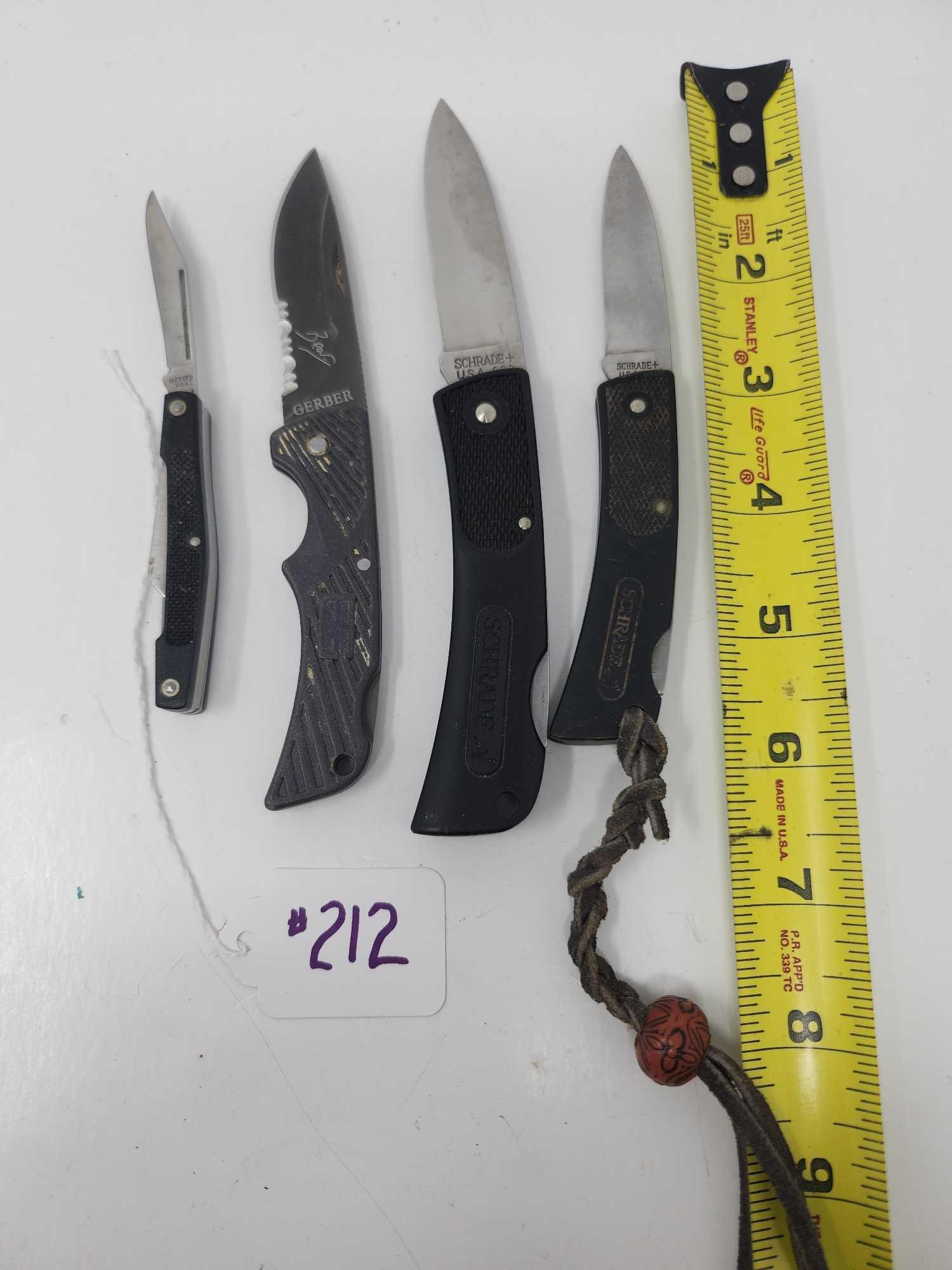 4 Pocket Knives