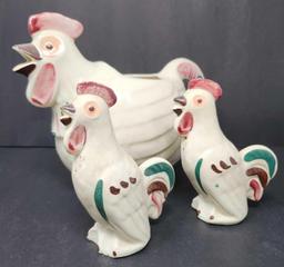 Vintage Shawnee Pottery Pitcher And Salt/Pepper