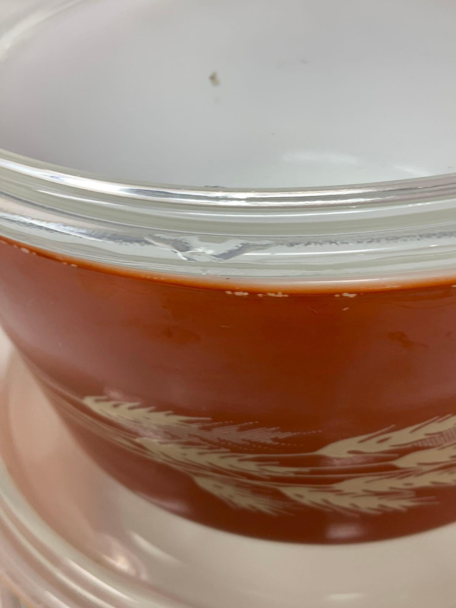 Pyrex Autumn Harvest 3 pc Casserole Set w/ Lids