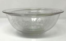 Pyrex Colonial Mist Clear Glass Mixing Bowls
