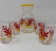 Juice Decanter and Glasses