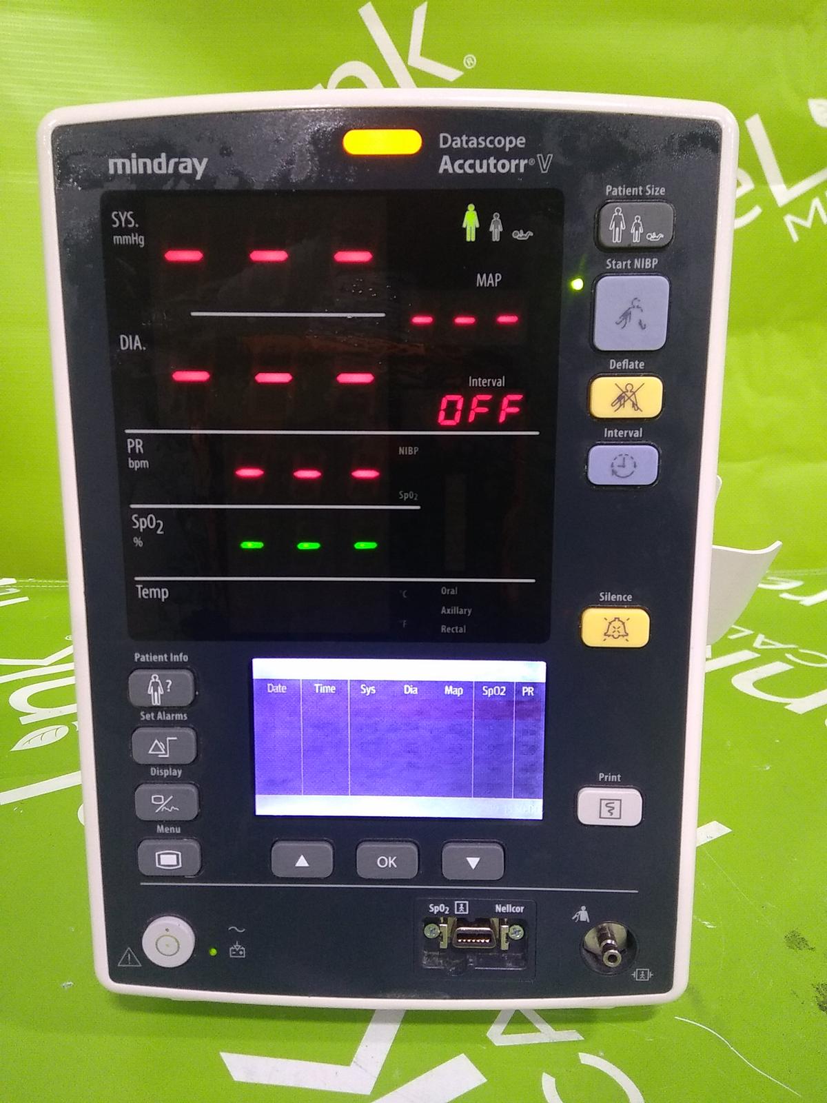 Mindray Medical Datascope Accutorr V Vital Signs Monitor- 41402