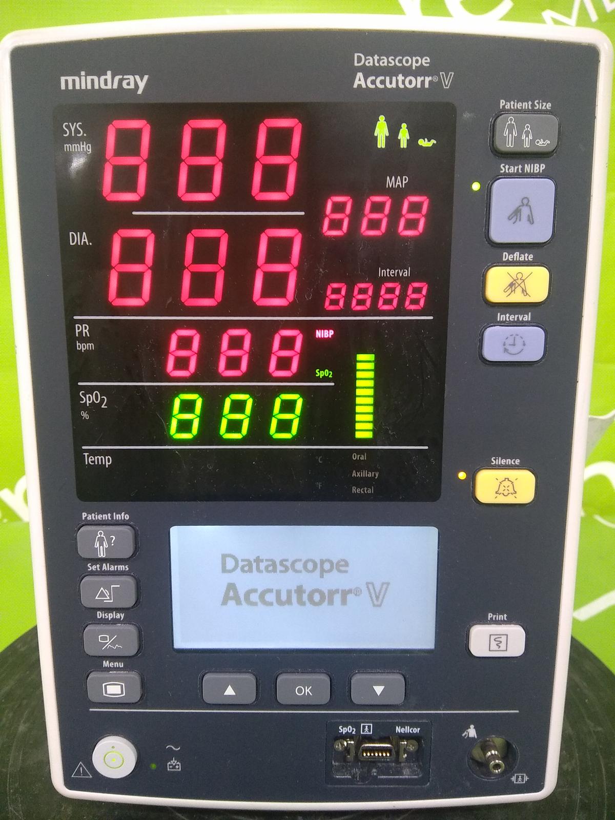 Mindray Medical Datascope Accutorr V Vital Signs Monitor- 42379