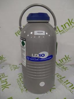 Taylor Wharton 10 LD 10 Liters Liquid Nitrogen Container - 56493