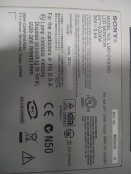 Sony LMD-2450MD LCD Monitor - 62355