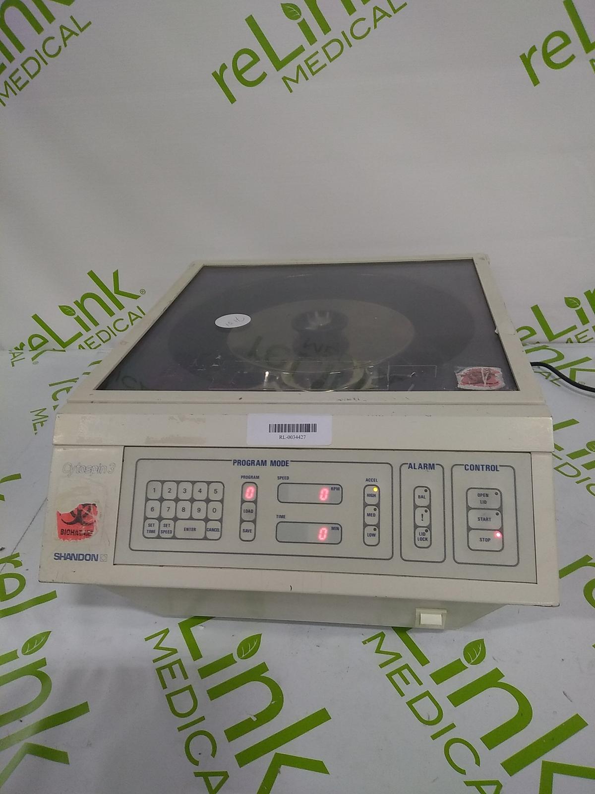 Thermo Shandon CytoSpin 3 Cytocentrifuge 74000102 Centrifuge - 50863
