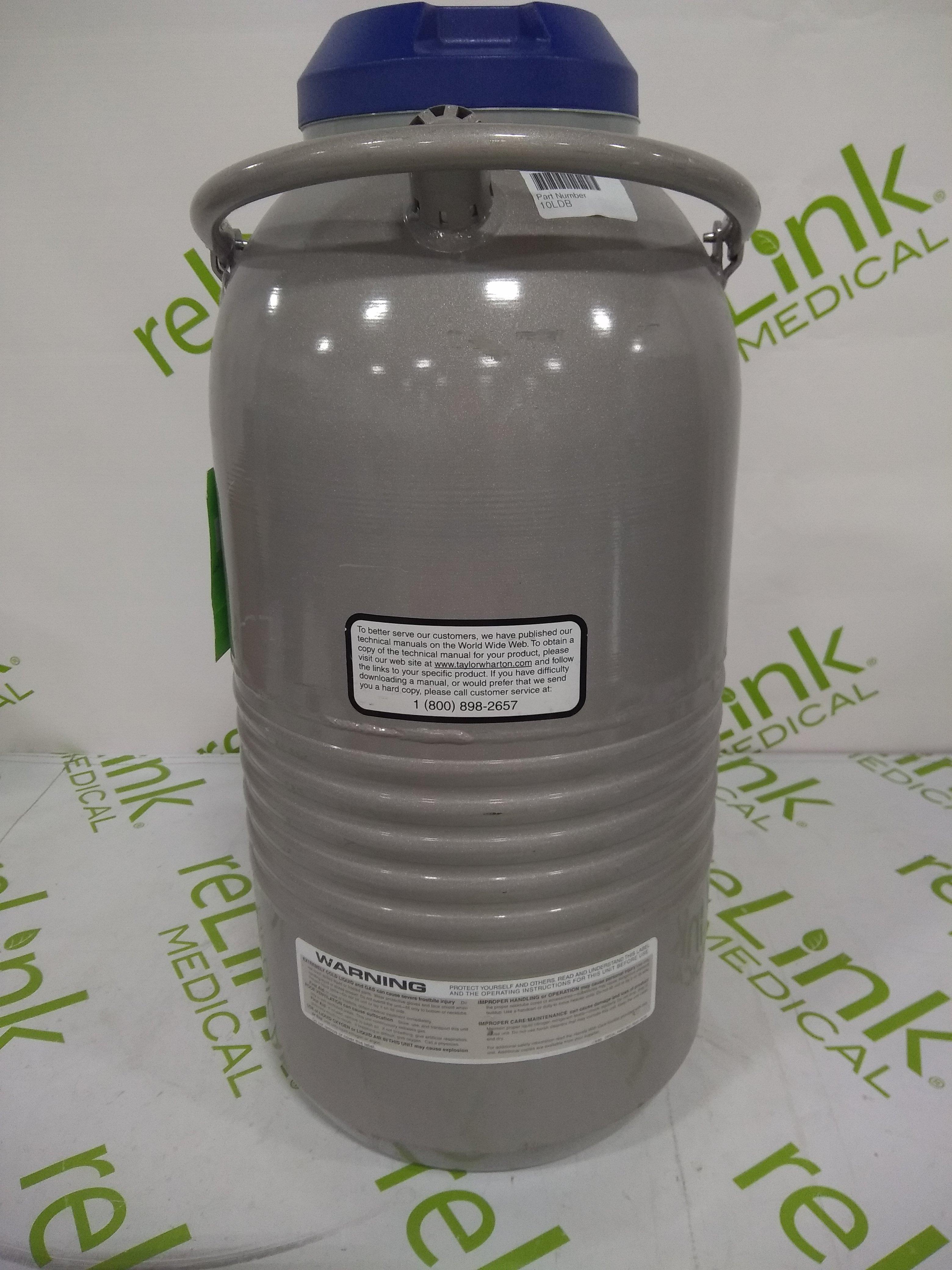 Taylor Wharton 10 LD 10 Liters Liquid Nitrogen Container - 56493