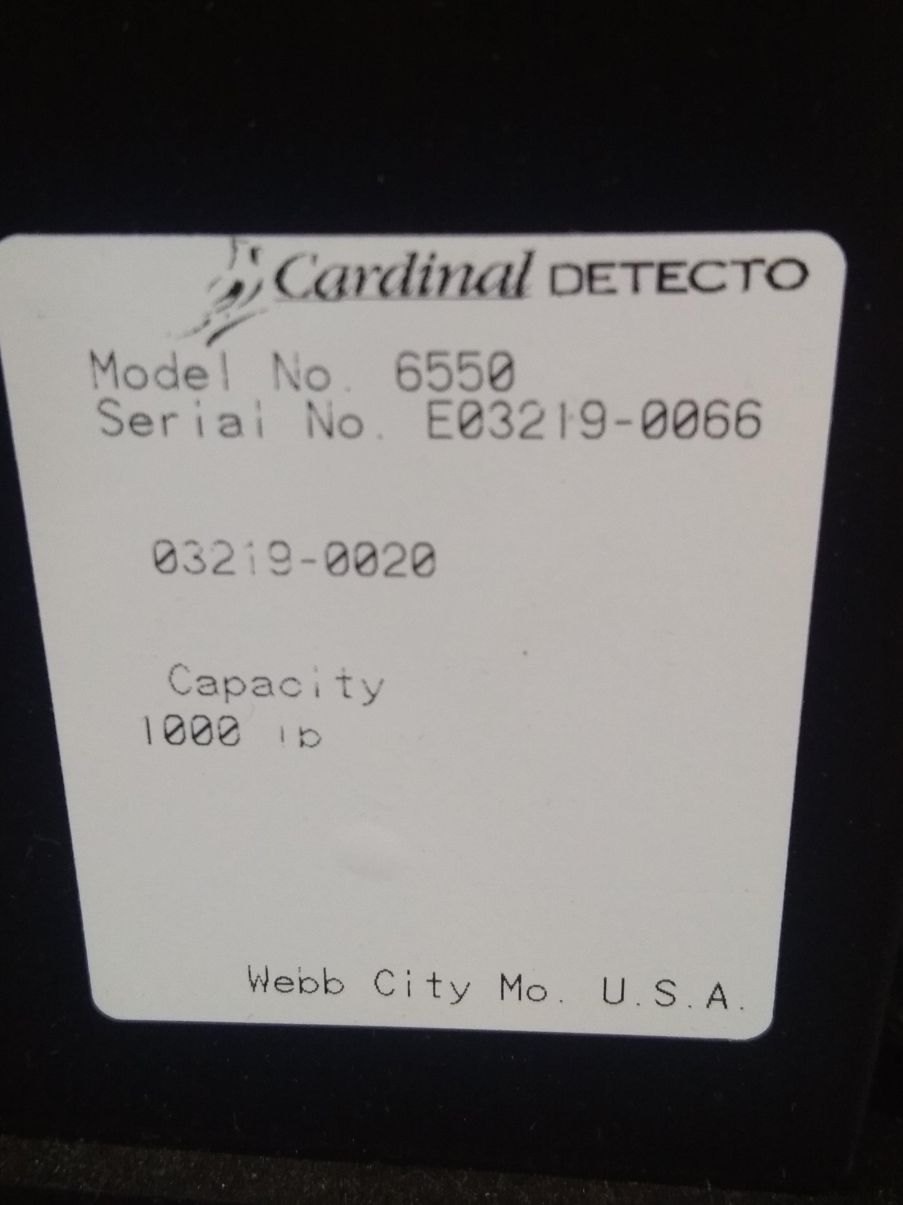 Detecto Scale / Cardinal Scale 6550  - 63700