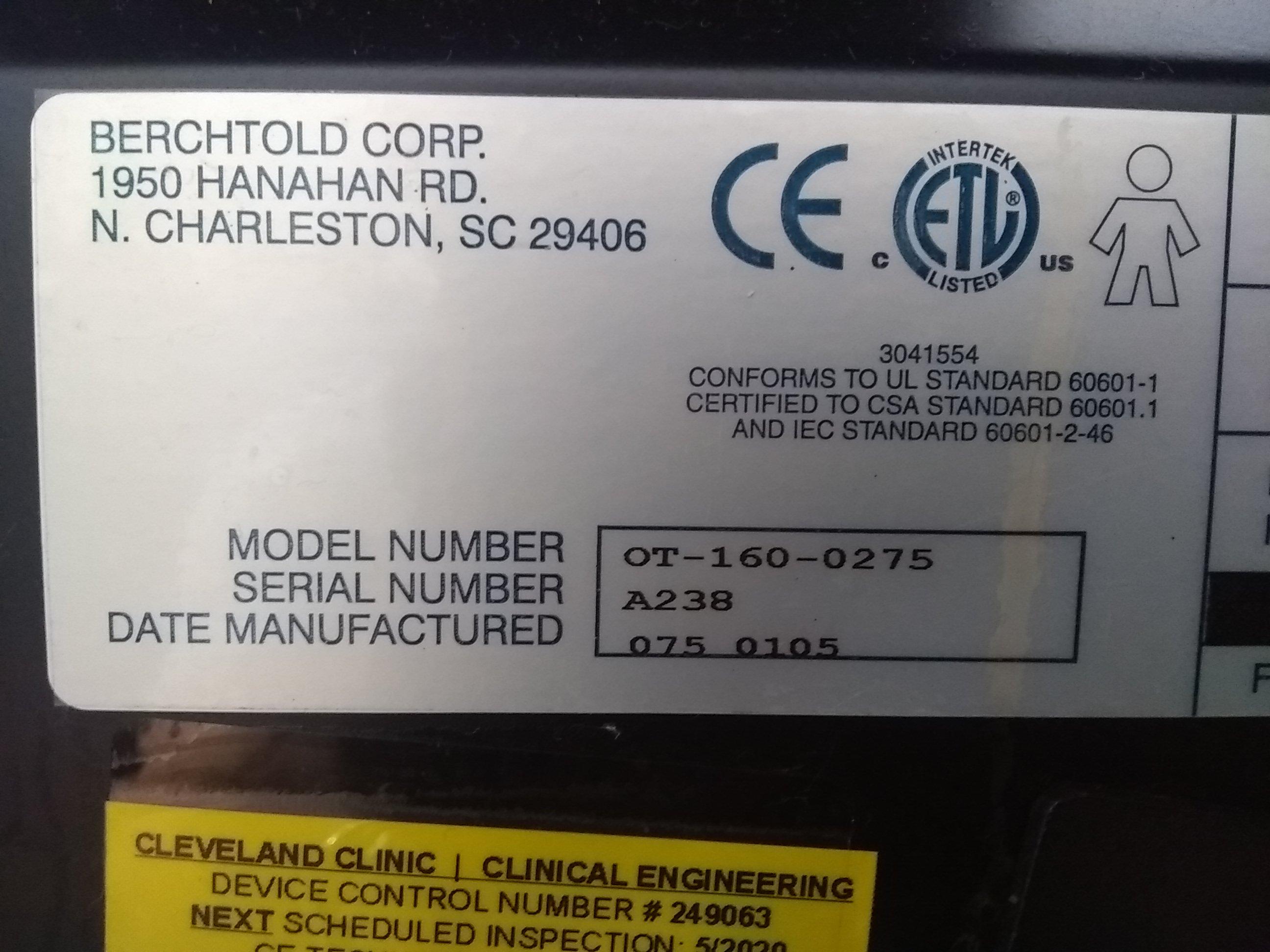 Berchtold Operon B 810 Surgical Table - 69780