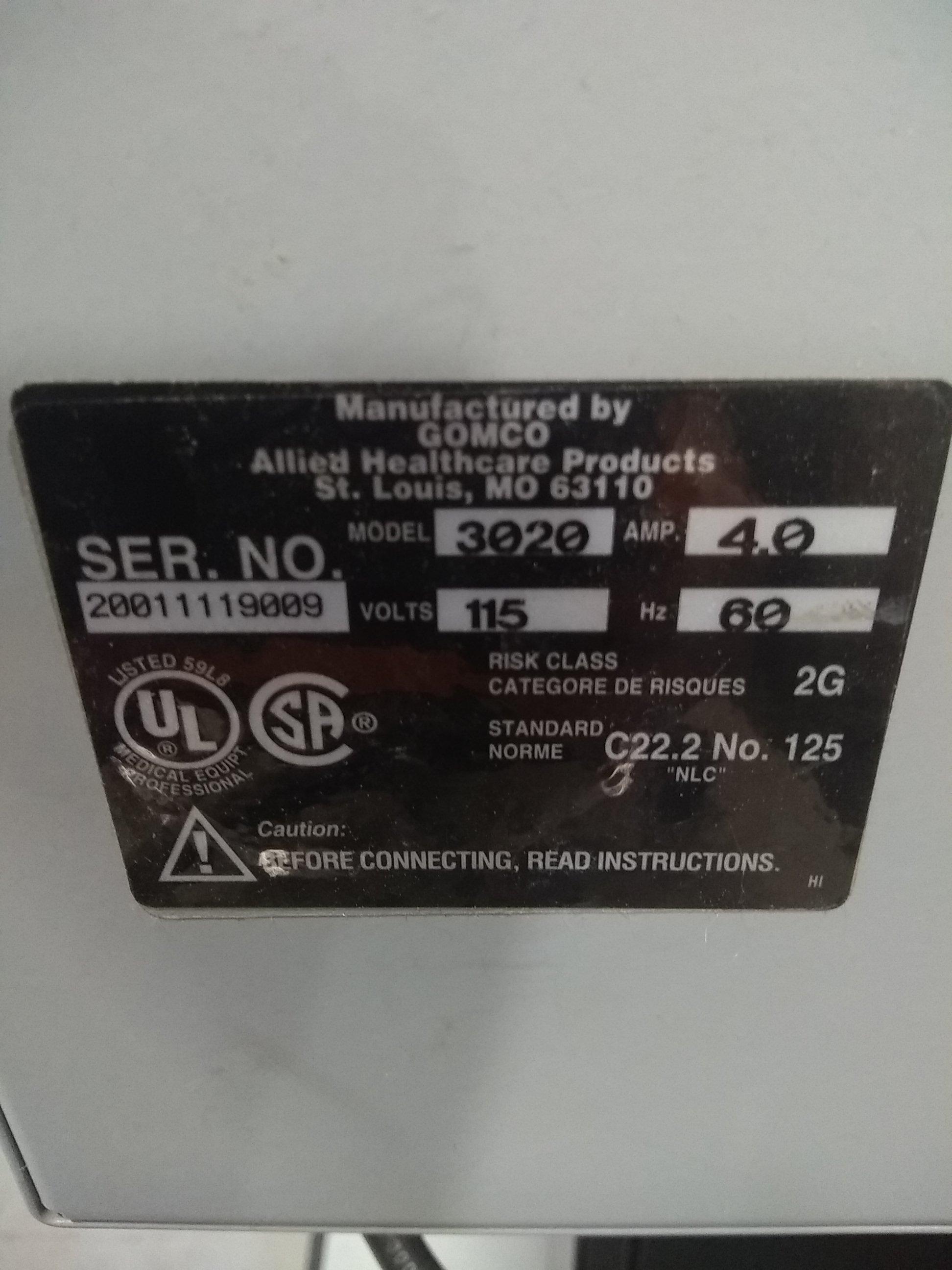 Gomco 3020 Aspirator - 69772