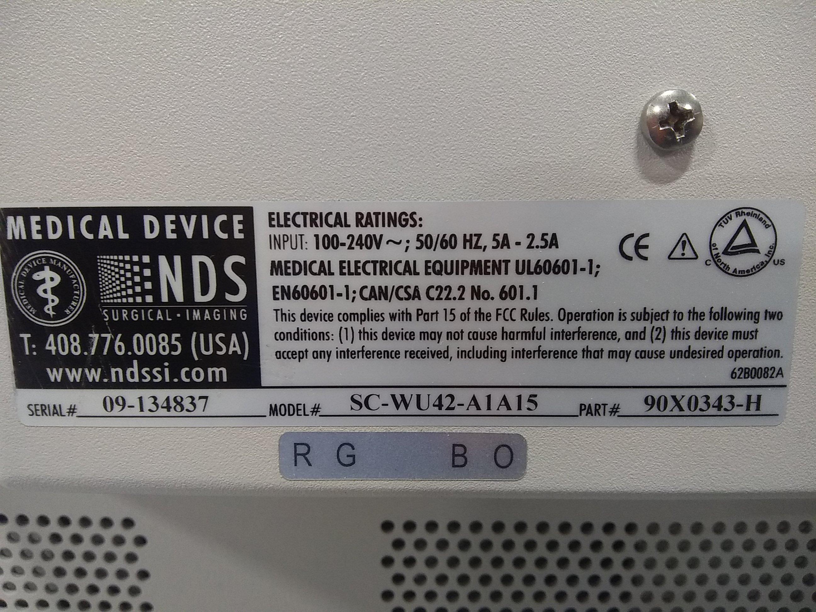 Karl Storz WideView SC-WU42-A1A15 Surgical Display - 66106