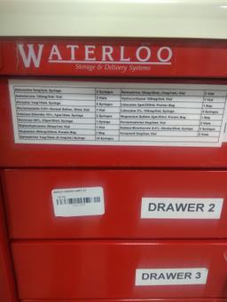 Waterloo Healthcare Anesthesia Cart - Red 0 - 80589