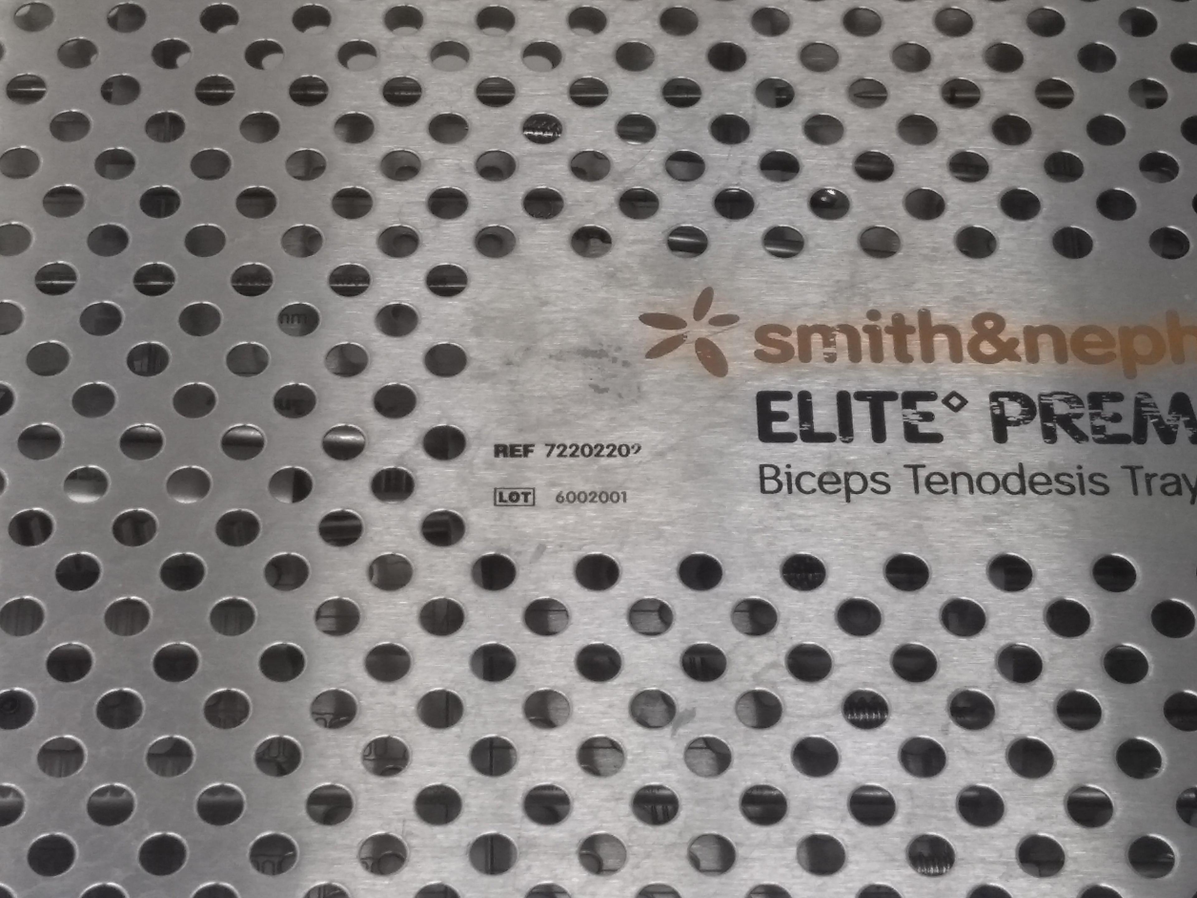 Smith & Nephew 72202202 Biceps Tenodesis Tray - 090600