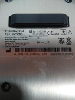 Embla Embletta Gold 2003005 Sleep Monitoring/Study System - 117103