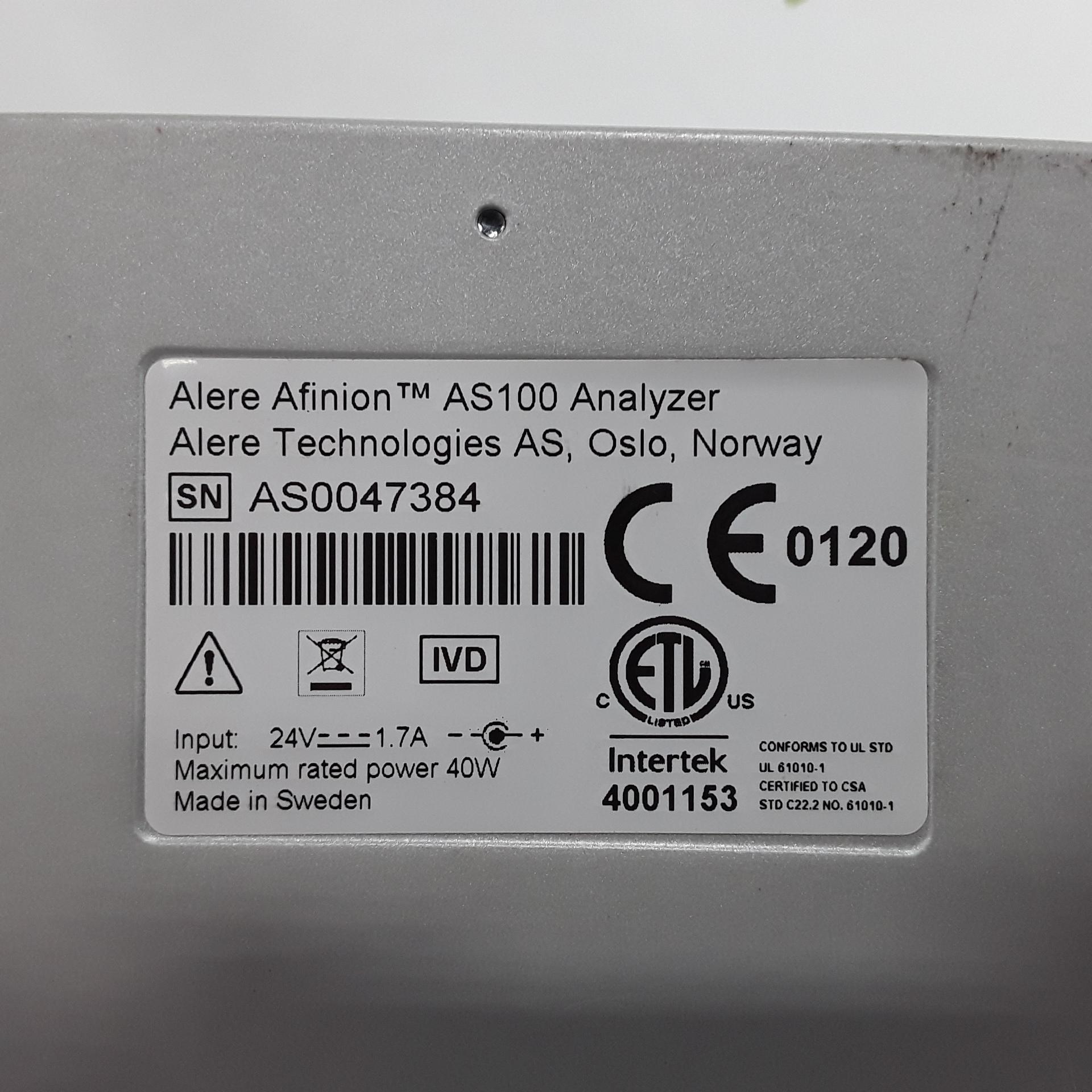 Alere Afinion AS100 Blood Plasma Urine Analyzer - 225873