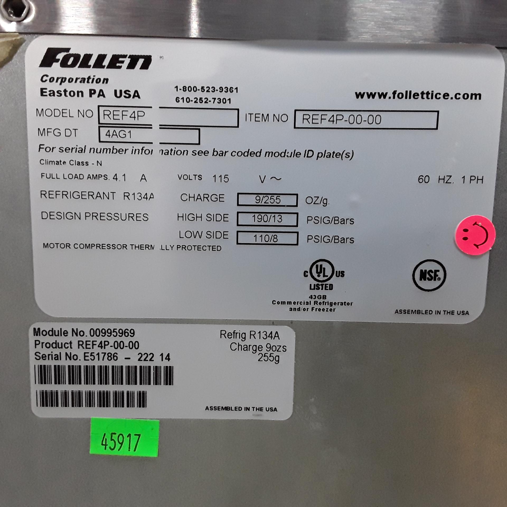 Follett Corp REF4P Undercounter Refrigerator - 005967
