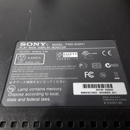 Sony FWD-S42H1 Full HD Thin Bezel LCD - 007695