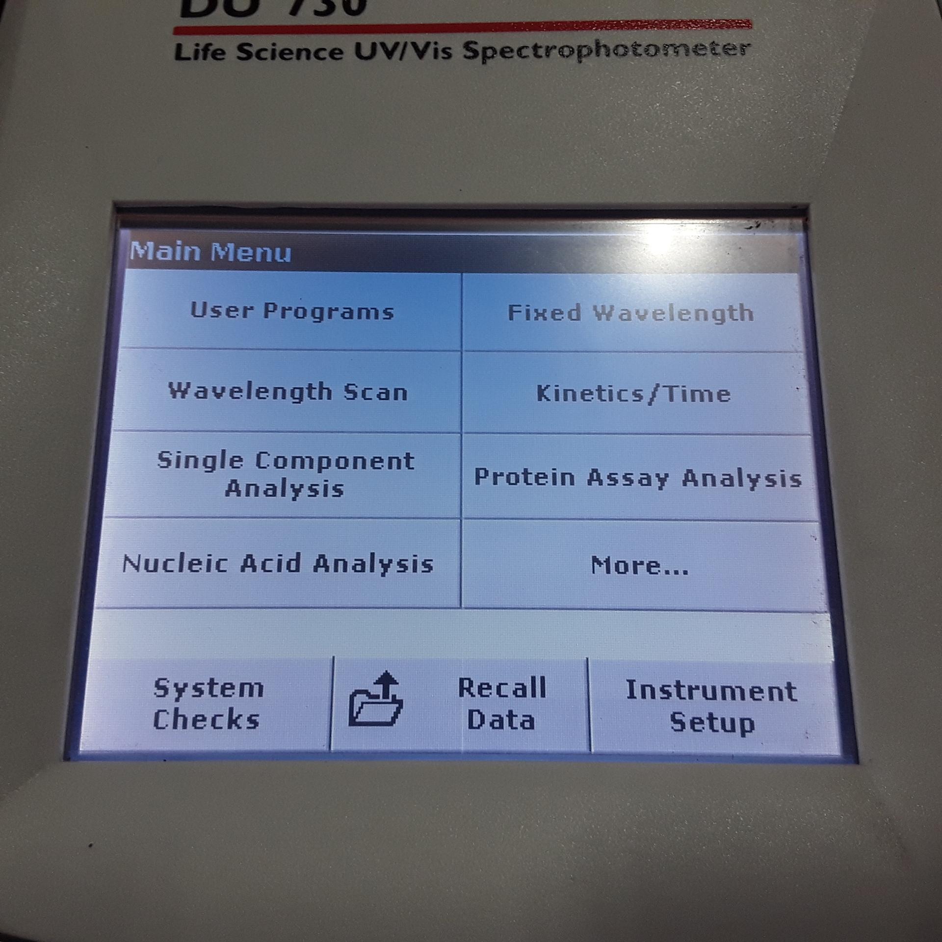 Beckman Coulter DU 730 Spectrophotometer - 276240