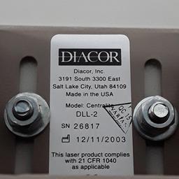 DIACOR Centralite DLL-2 Patient Positioning Laser - 006554