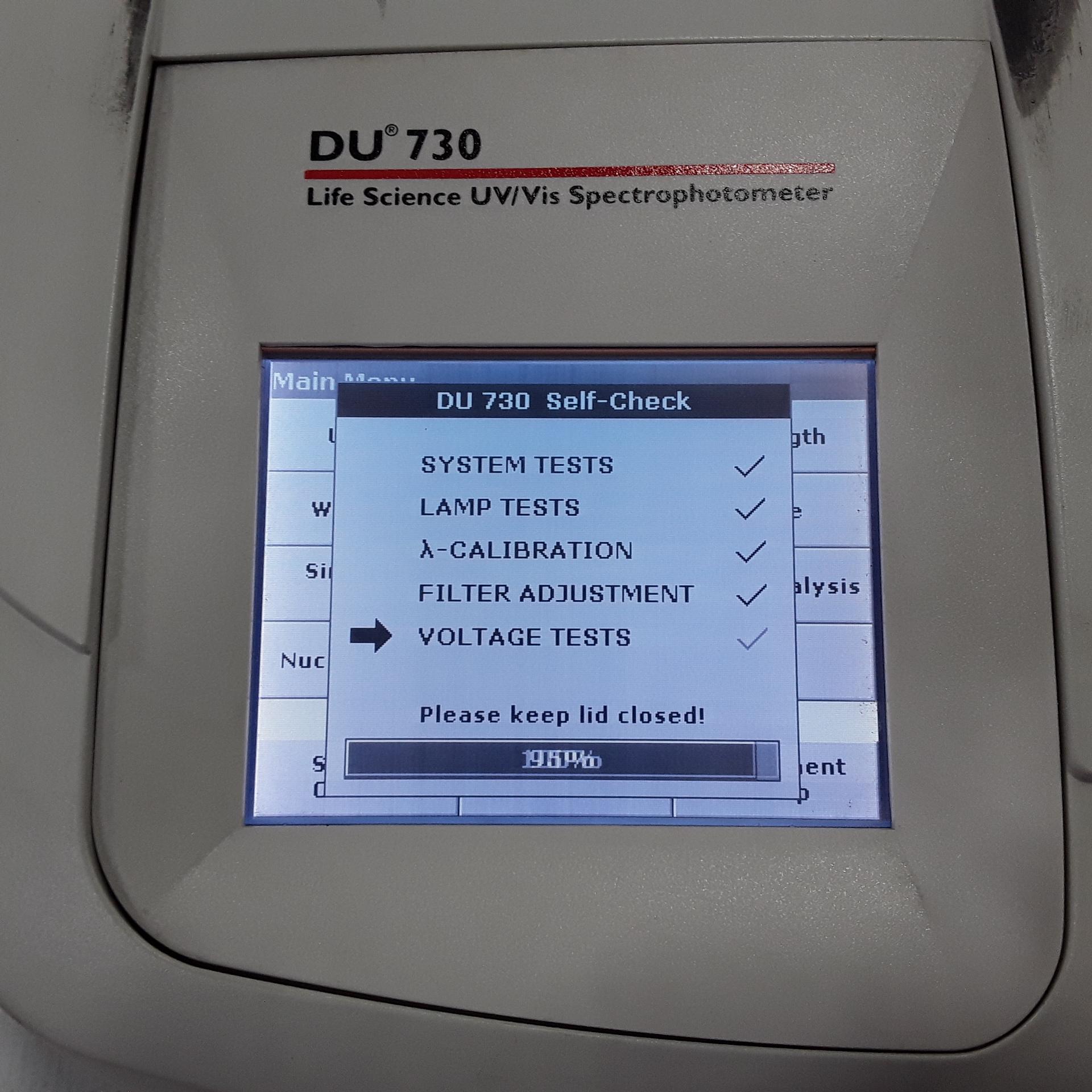 Beckman Coulter DU 730 Spectrophotometer - 276240
