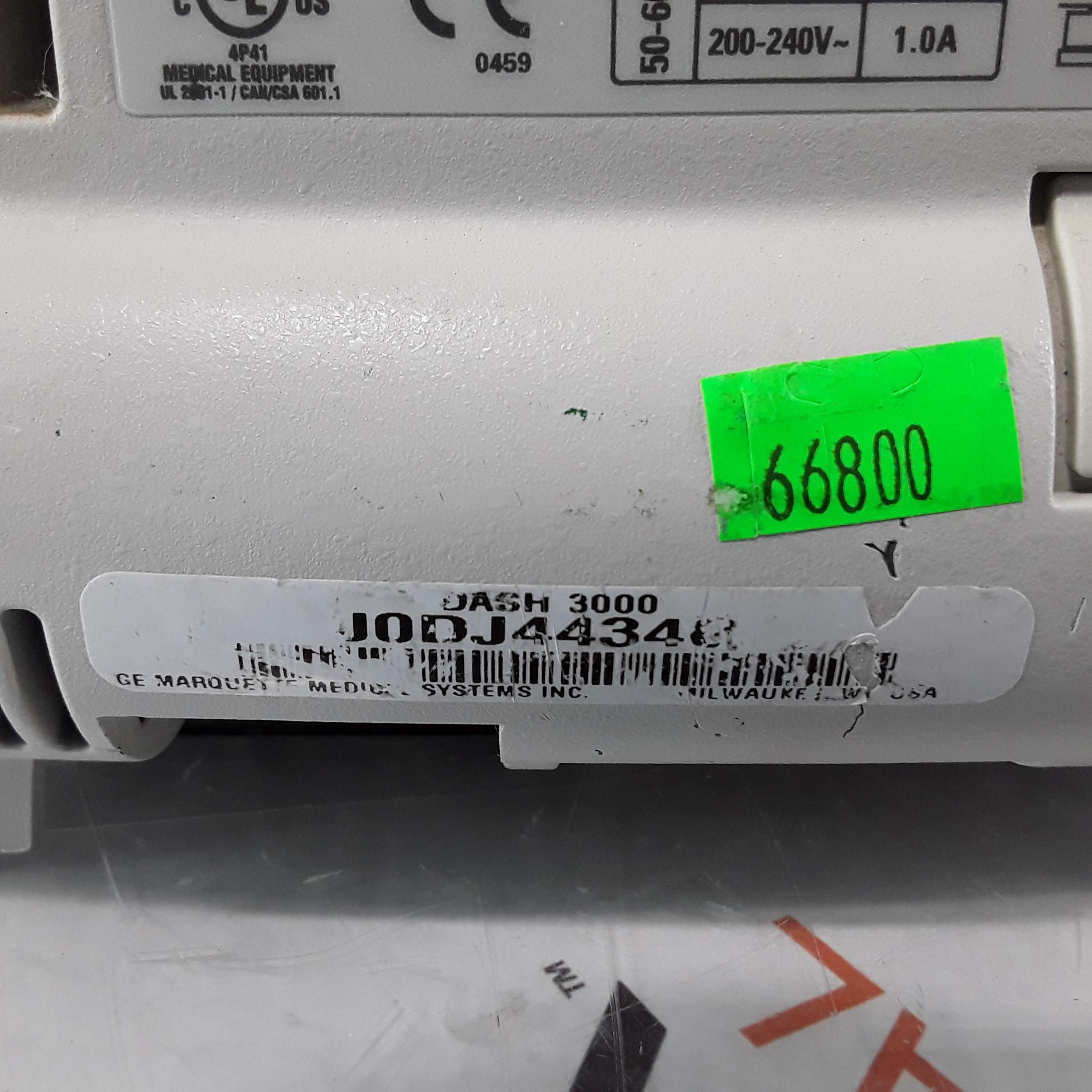 GE Healthcare Dash 3000 - GE/Nellcor SpO2 Patient Monitor - 303827