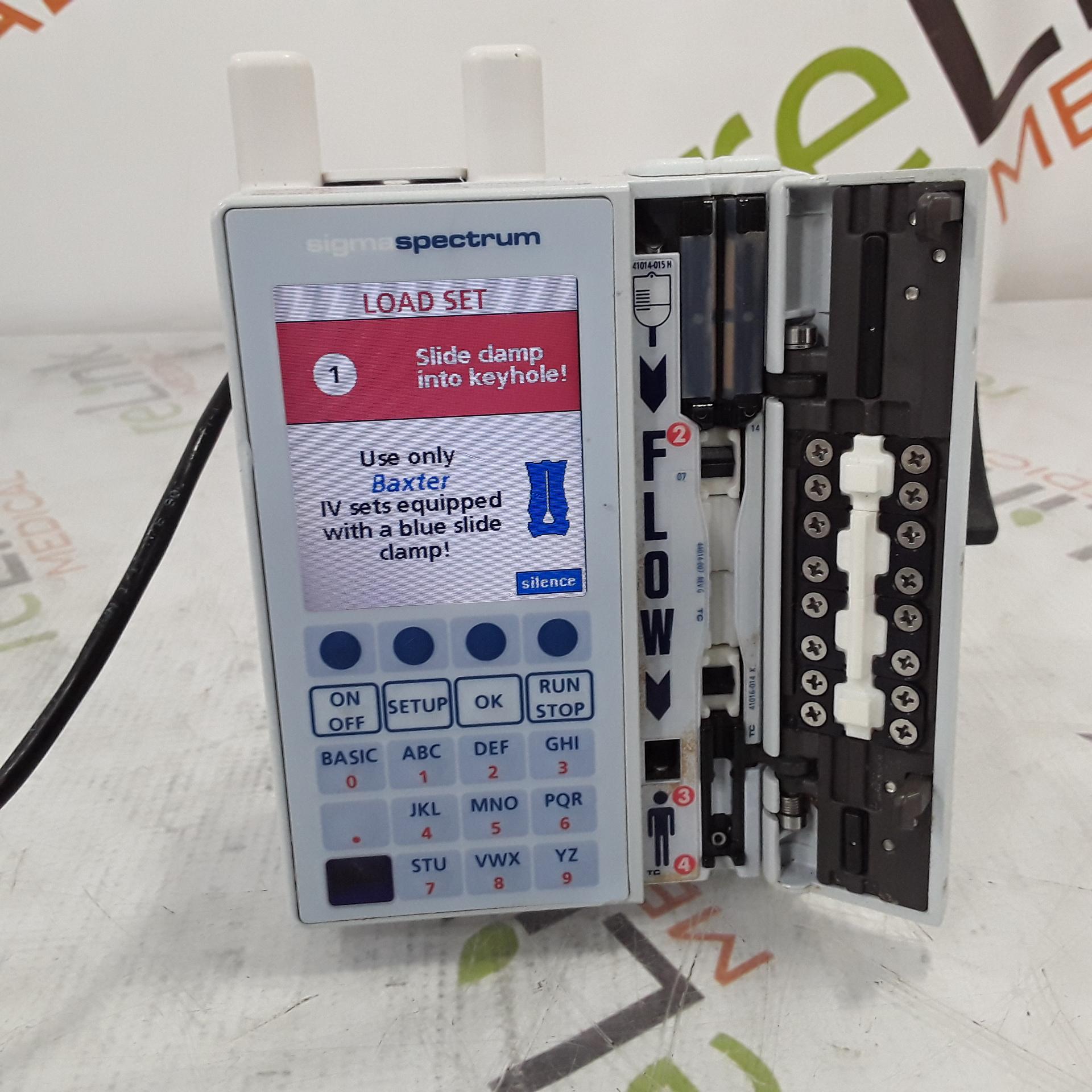 Baxter Sigma Spectrum 6.05.14 with A/B/G/N Battery Infusion Pump - 332653