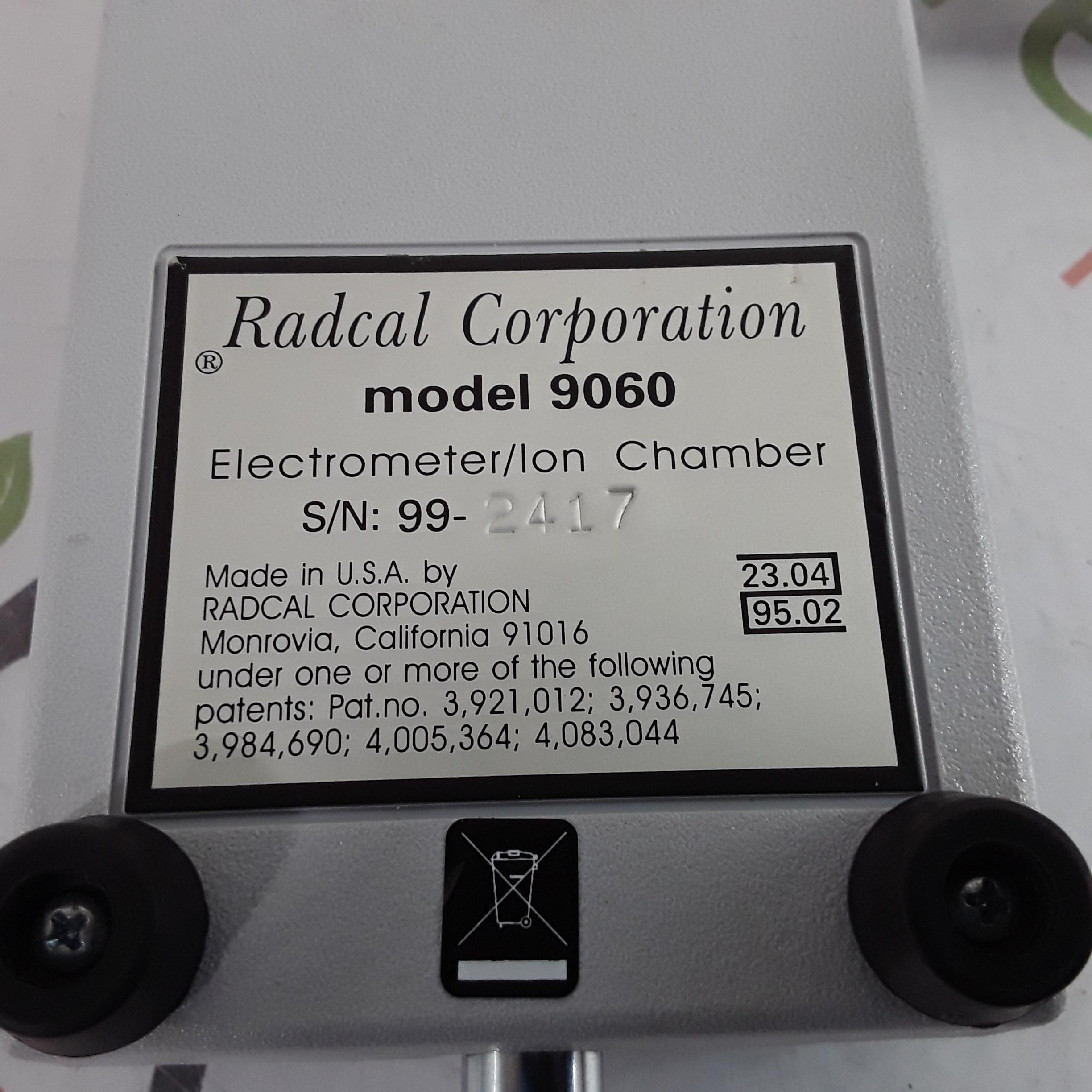 RadCal 9010 XRay Radiation Measurement System - 328688
