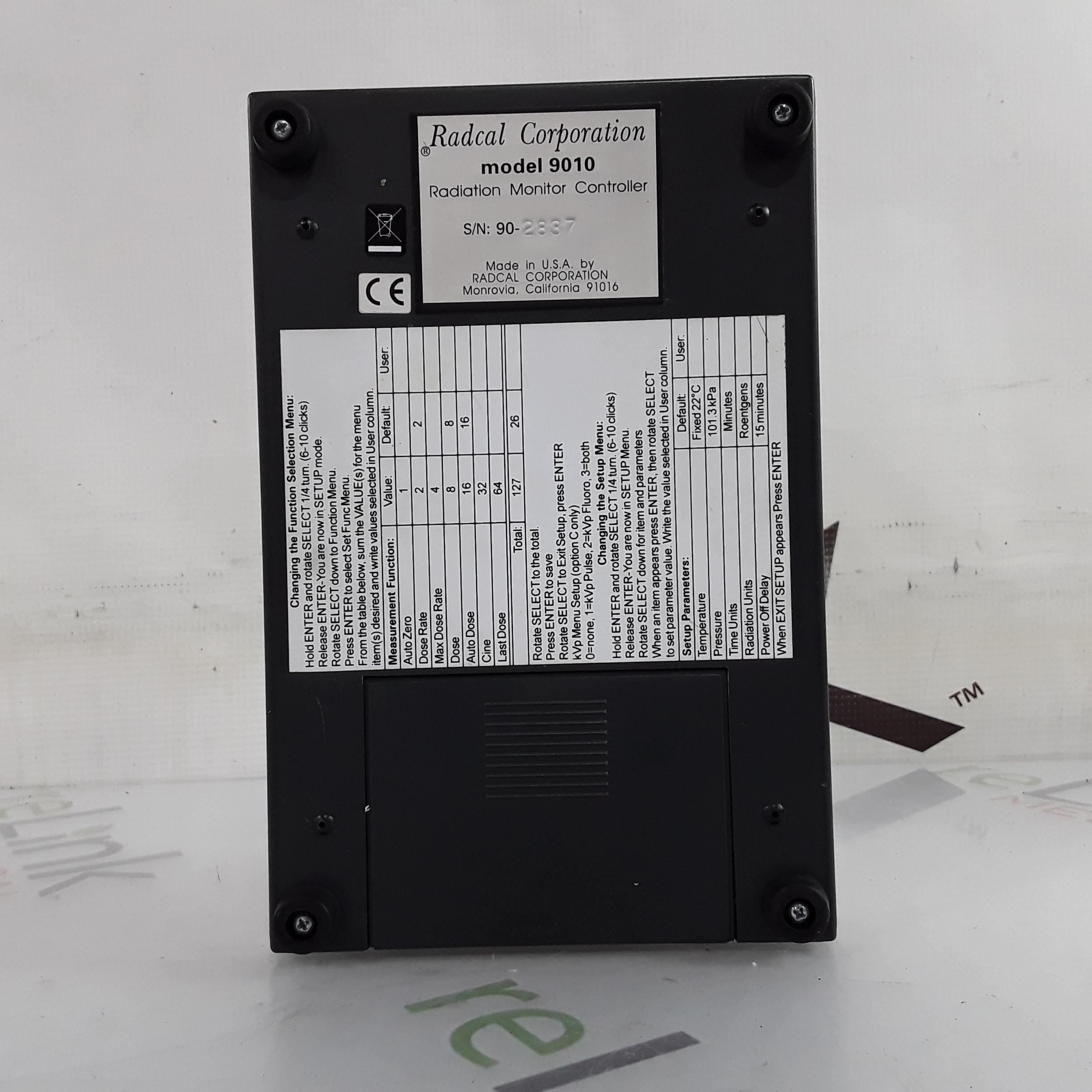 RadCal 9010 XRay Radiation Measurement System - 328688