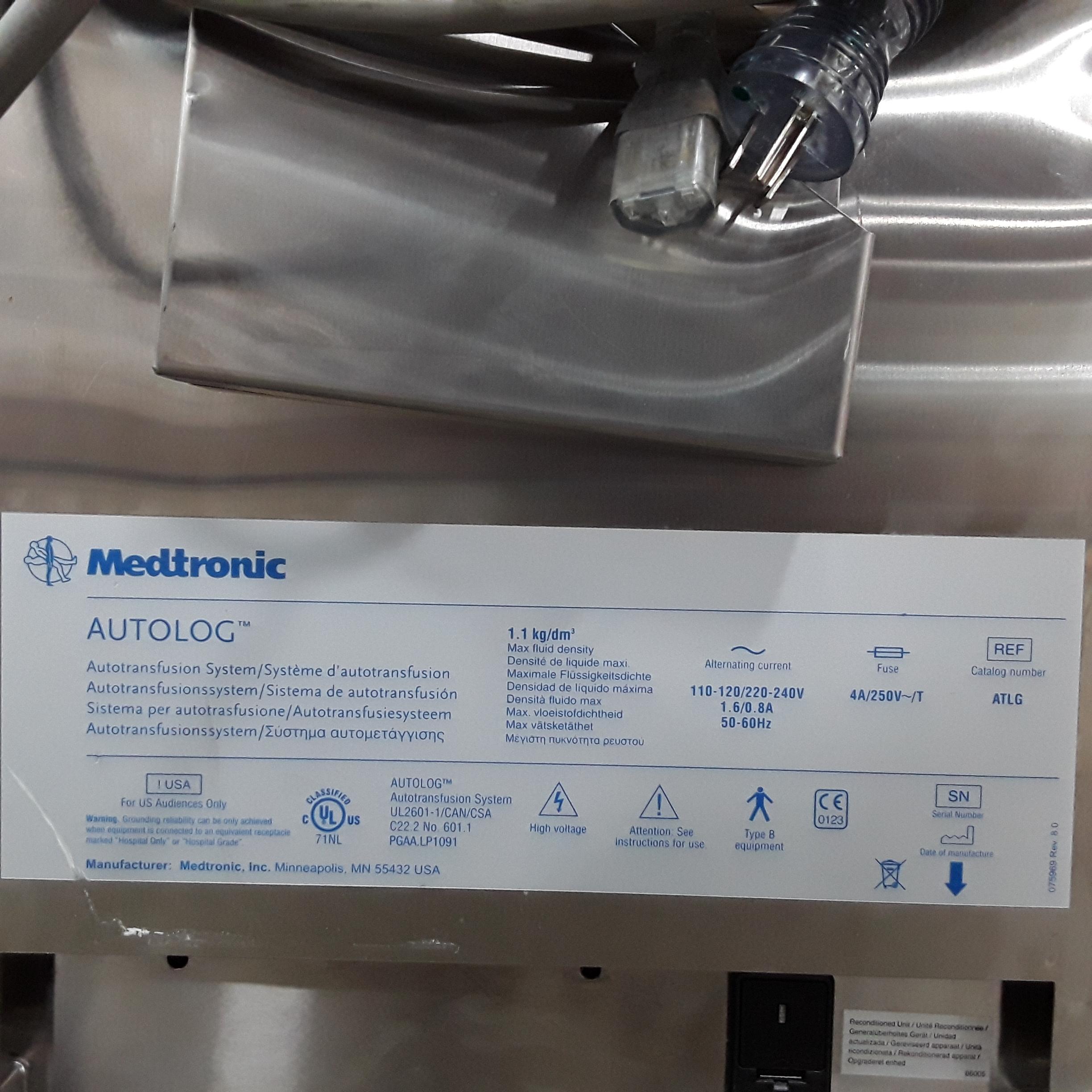 Medtronic AutoLog Autotransfusion System - 304232