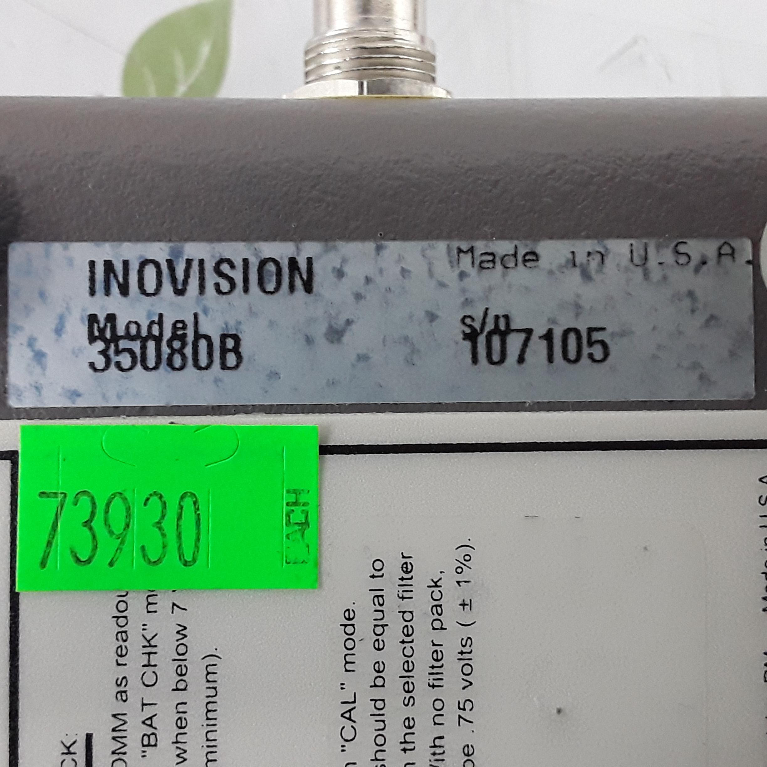 Inovision Radiation Measurements 35080B kVp Divider - 351407