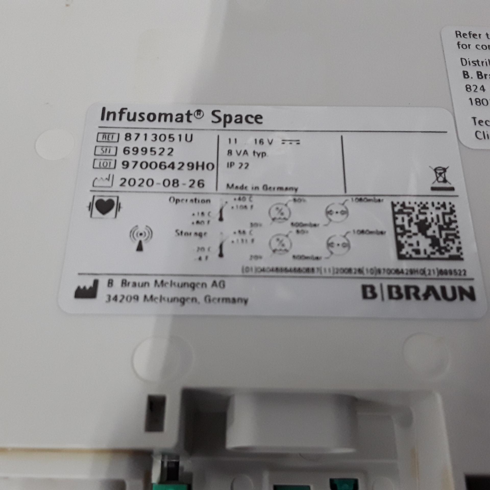 B. Braun Infusomat Space w/Pole Clamp Infusion Pump - 363156