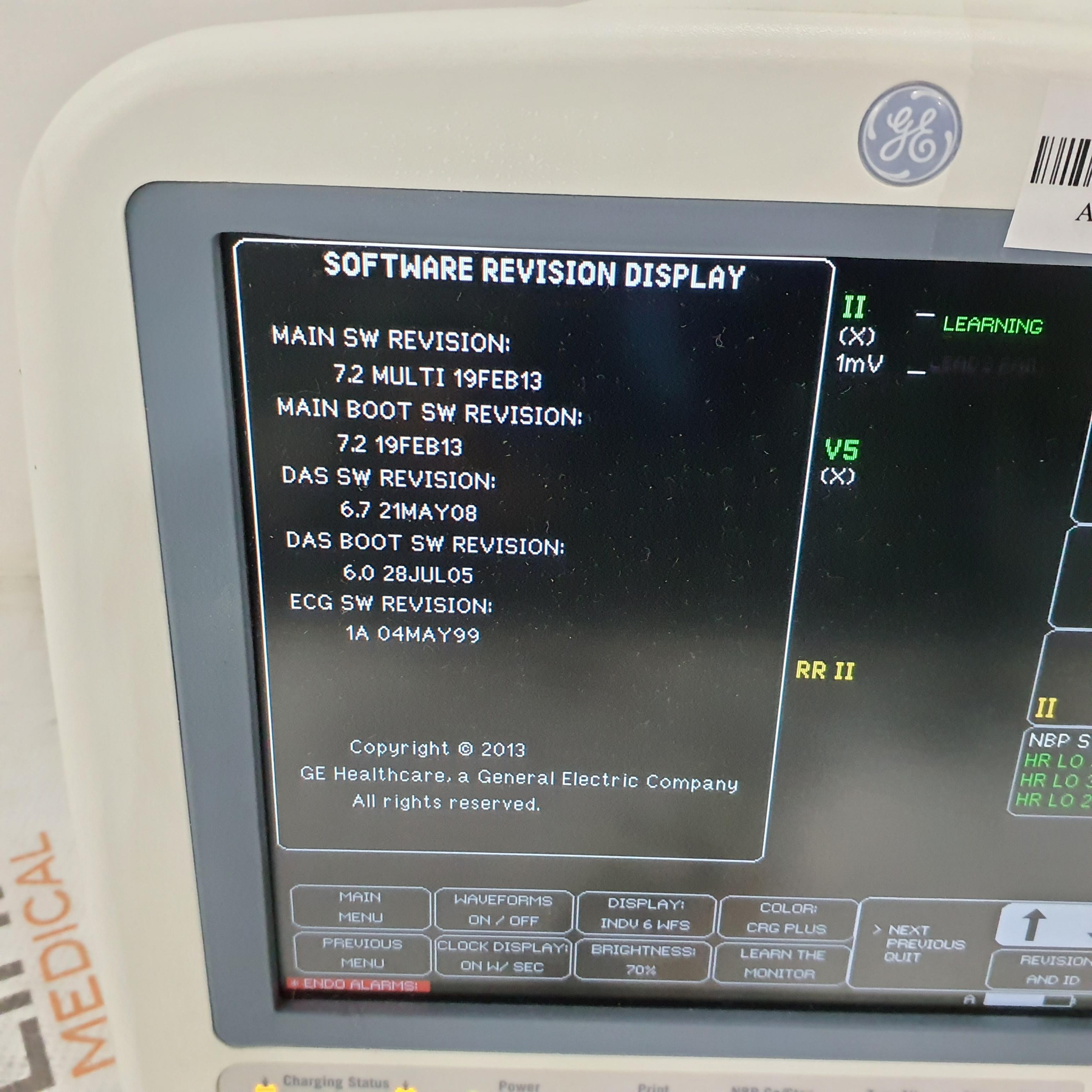 GE Healthcare Dash 4000 - GE/Nellcor SpO2 Patient Monitor - 386499