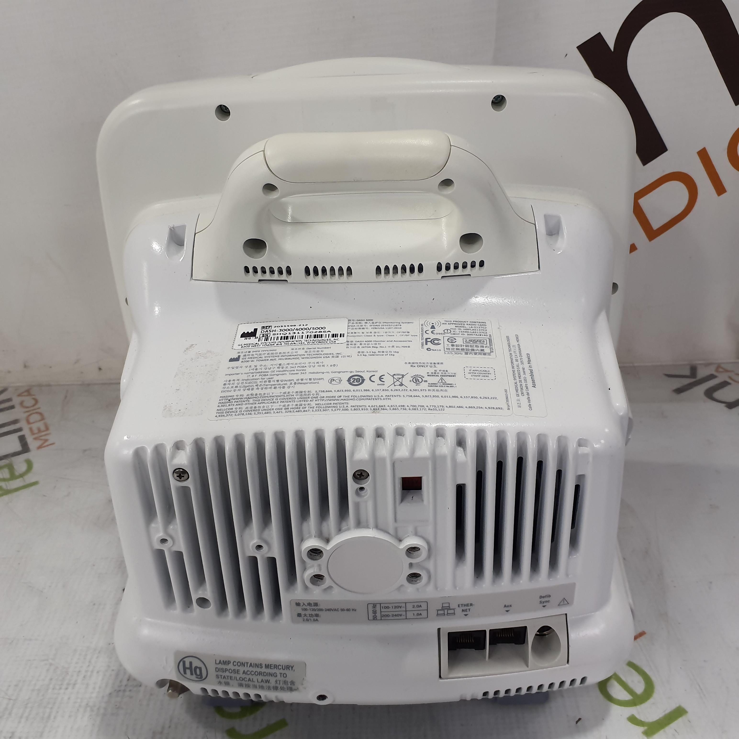 GE Healthcare Dash 4000 - GE/Nellcor SpO2 Patient Monitor - 386546