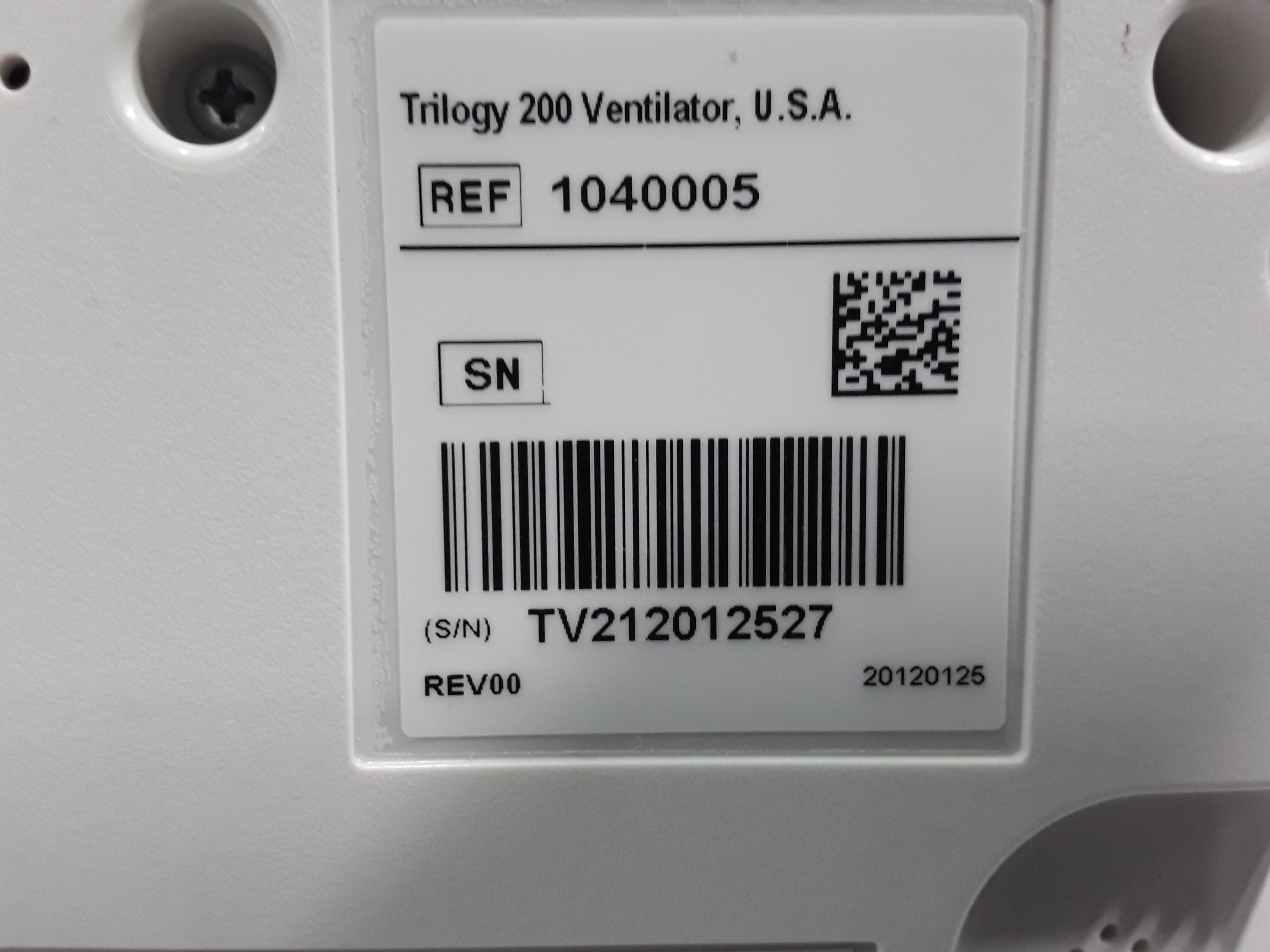 Respironics Trilogy 200 Ventilator - 375845