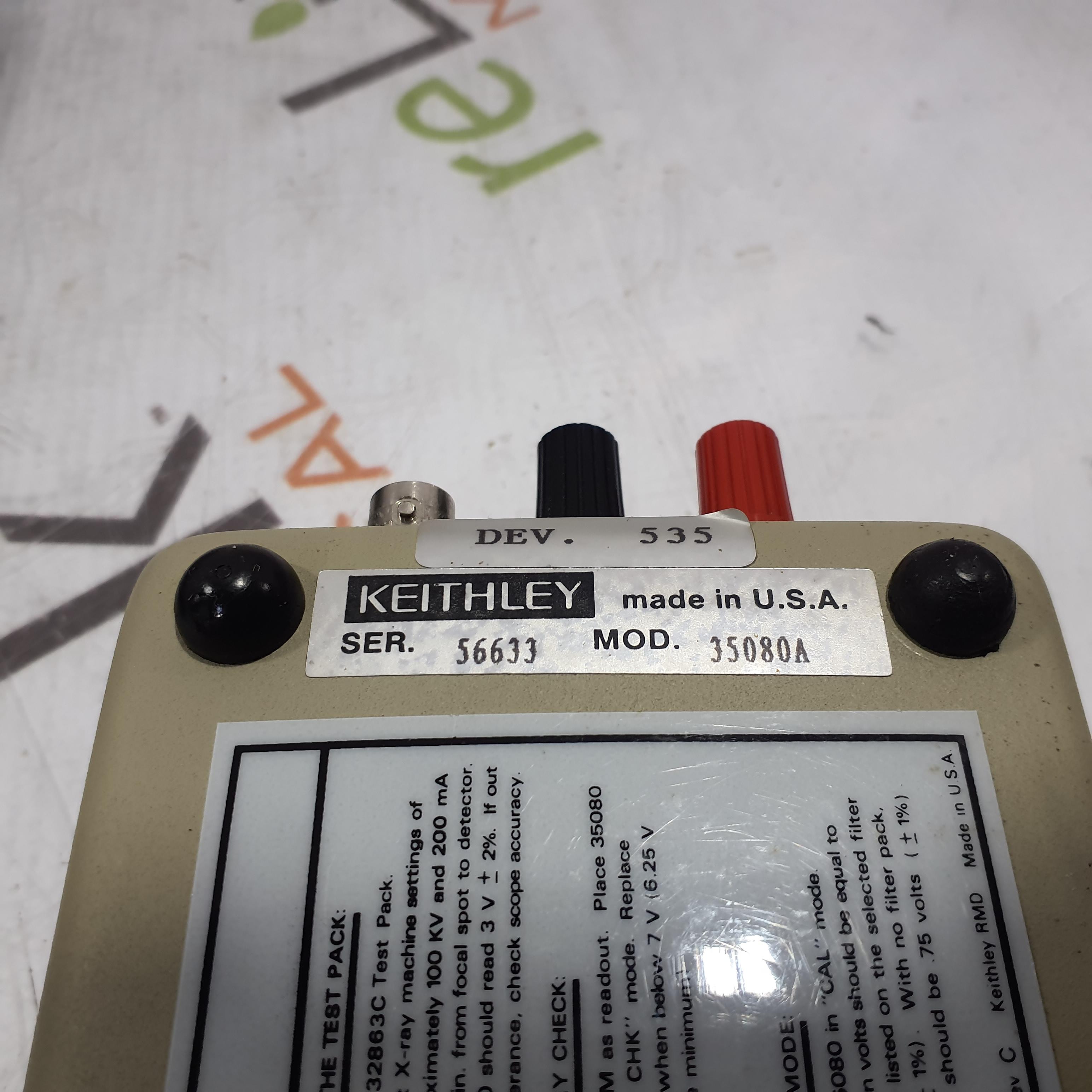 Keithley Instruments 35080A kVp Divider Xray Meter - 365377